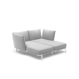 Dedon Brea Liege Sofa Variante konfigurieren und im Garten entspannen
