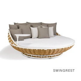 Der Dedon Swingrest Standing Lounger perfekt als Outdoor oder auch Indoor designer Möbel geeignet.