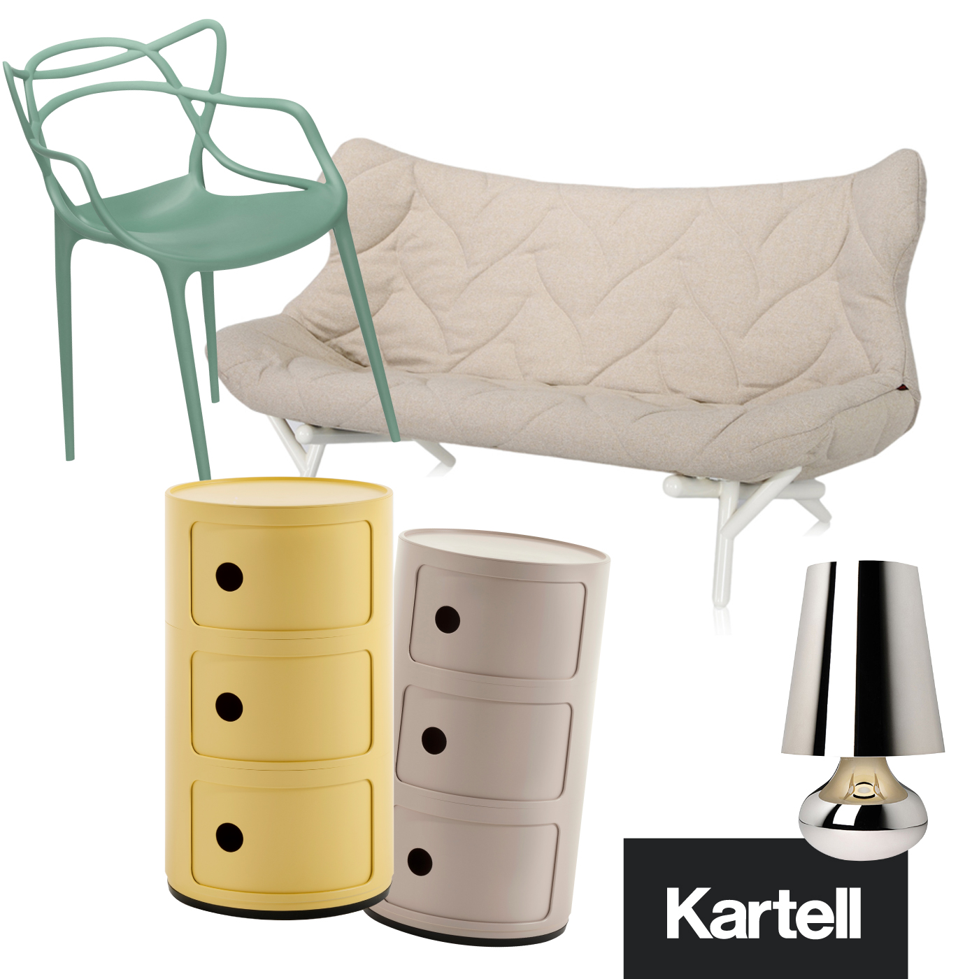 Kartell Sitzmöbel, Aufbewahrung, Accessoires und mehr